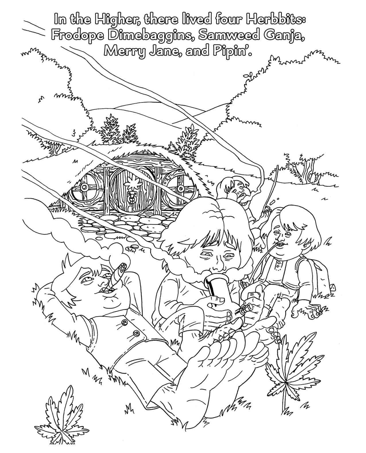 Wood Rocket The Lord of the Smoke Rings Coloring Book Wood Rocket LLC