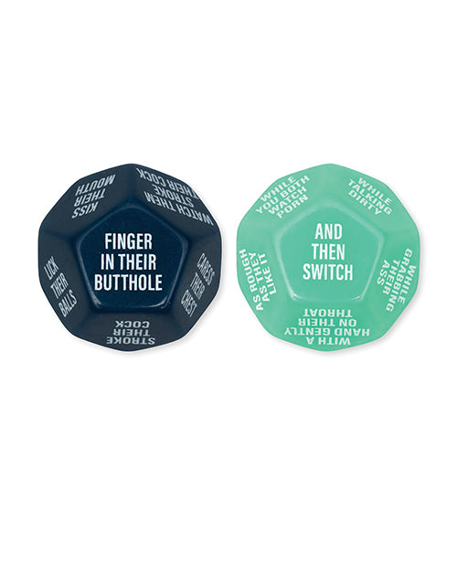 Wood Rocket Gay AF Gay Men Couples Sex Dice Game - Blue Wood Rocket LLC