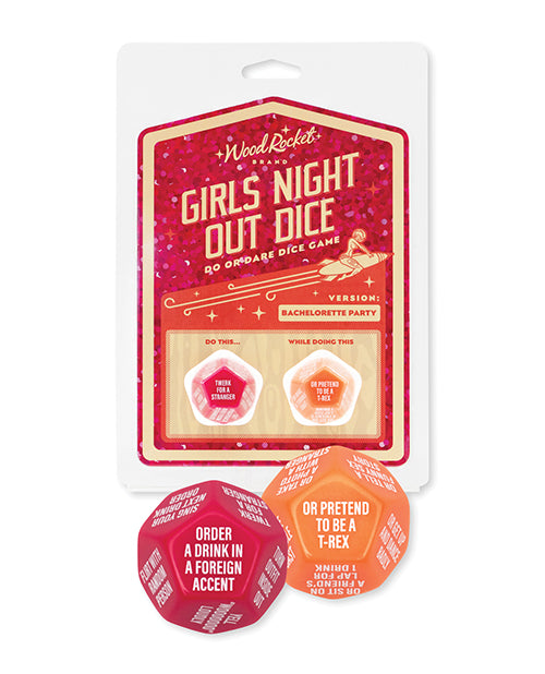 Wood Rocket Girls Night Out Do or Dare Dice Game - Red Wood Rocket LLC