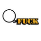 Wood Rocket Fuck Keychain - Gold Wood Rocket LLC