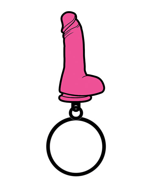 Wood Rocket Sex Toy Dildo Keychain - Pink Wood Rocket LLC