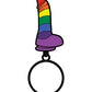 Wood Rocket Sex Toy Pride Dildo Keychain - Rainbow Wood Rocket LLC