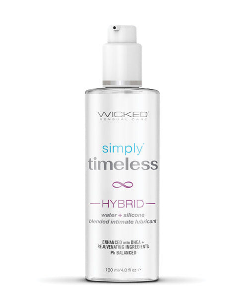 Wicked Sensual Care Simply Timeless Hybrid Water & Silicone Lubricant - 4 oz Wicked Sensual Care
