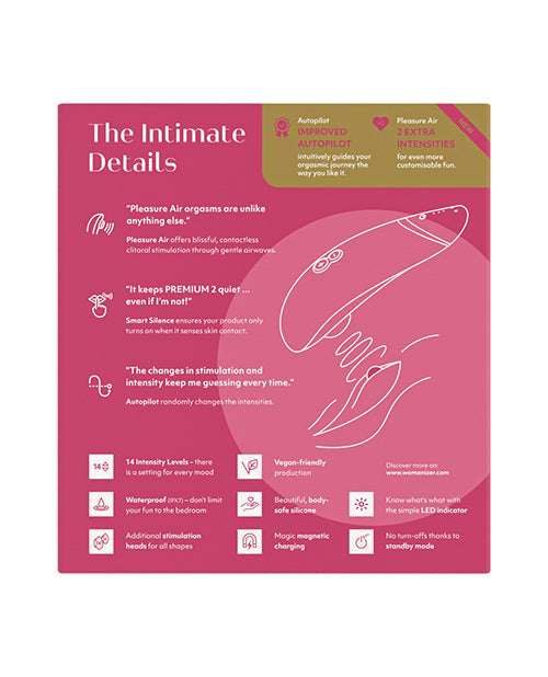 Womanizer Premium 2 - Raspberry Wow Tech