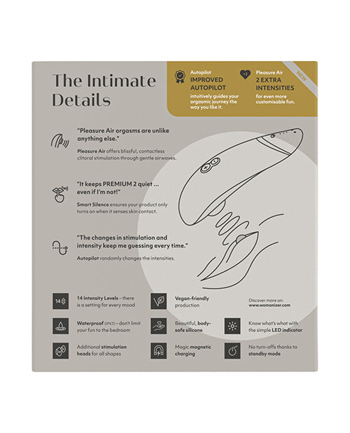 Womanizer Premium 2 - Gray Wow Tech