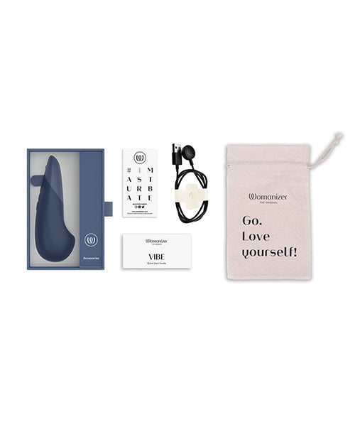 Womanizer Vibe Silent Stimulator - Dark Blue Wow Tech