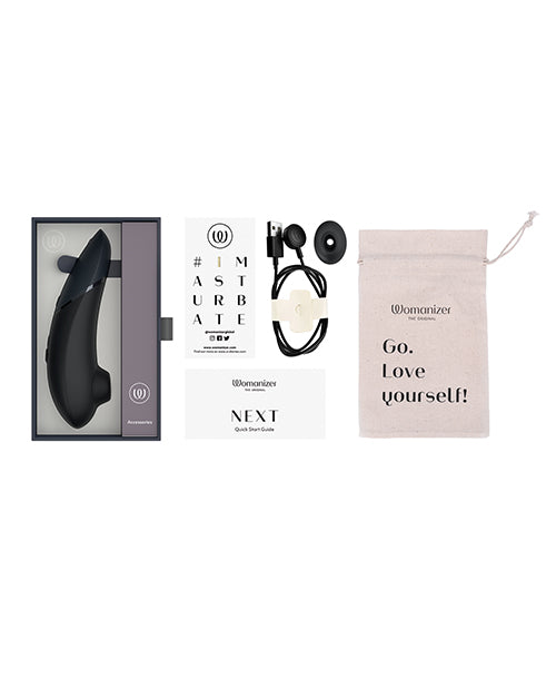 Womanizer Next 3D Climax Control Pleasure Air - Black Wow Tech