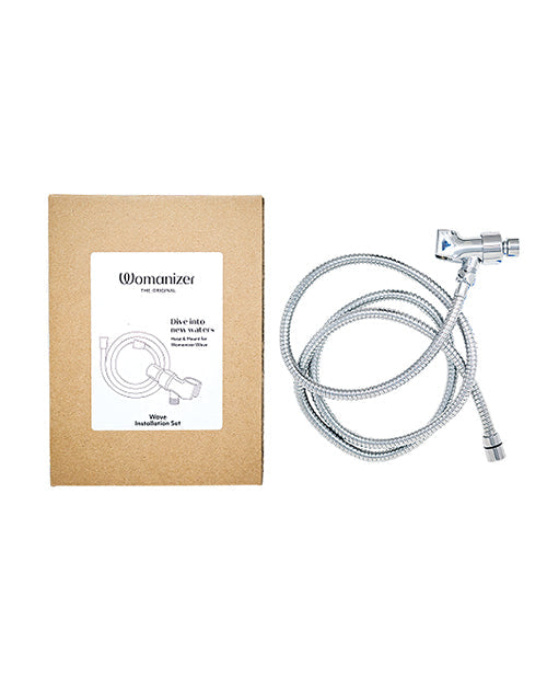 Womanizer Wave Shower Hose & Arm Mount Set - Chrome Wow Tech