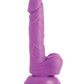Pop Peckers 6.5" Dildo w/Balls - Purple Xr LLC