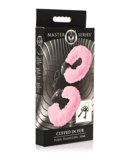 Master Series Cuffed in Furry Handcuffs - Pink Xr LLC