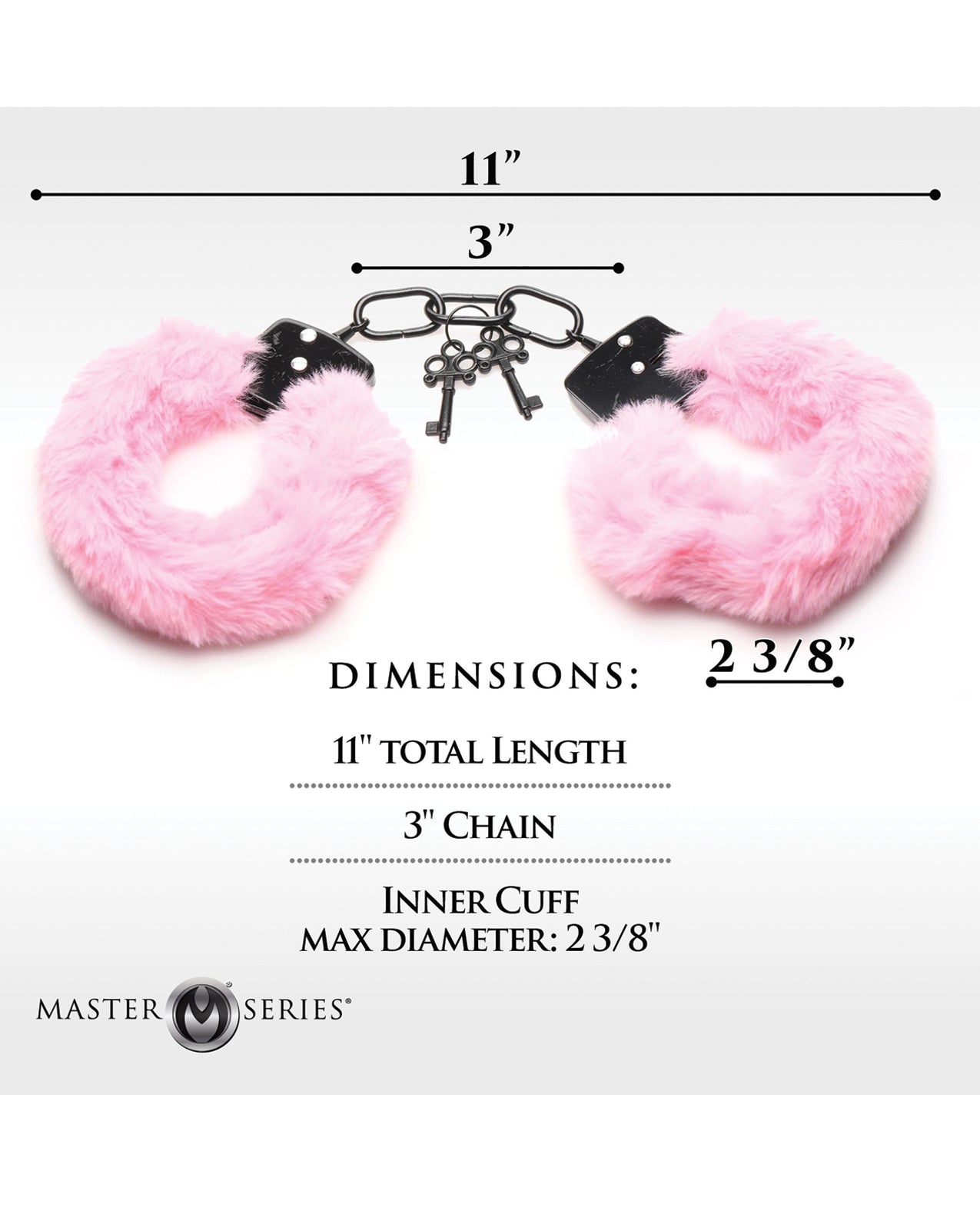 Master Series Cuffed in Furry Handcuffs - Pink Xr LLC