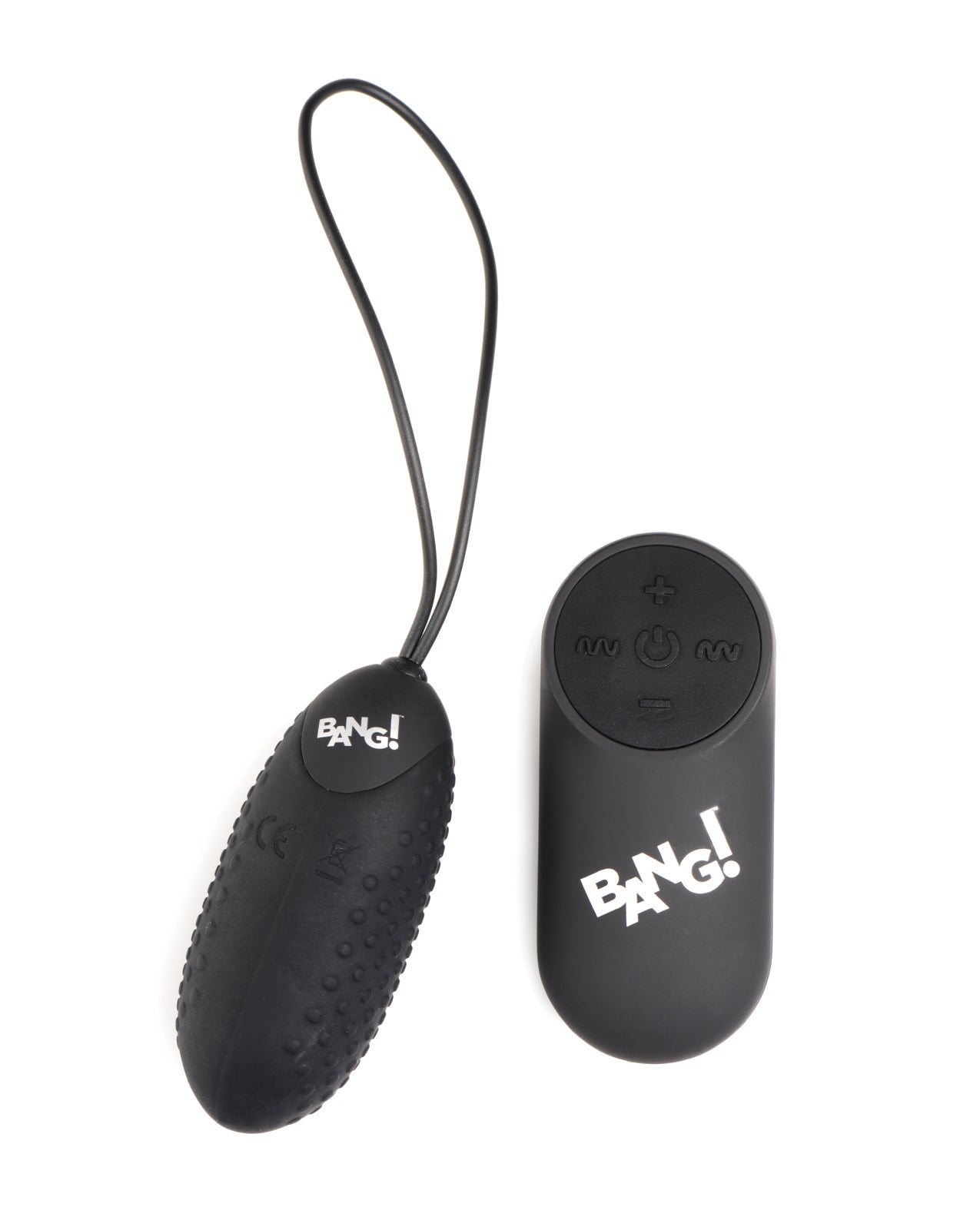 Bang! 28X Nubbed Silicone Egg w/Remote Control - Black Xr LLC
