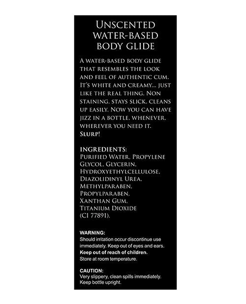 Master Series Unscented Jizz Water Based Body Glide - 34oz