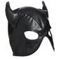 Master Series Dungeon Demon Bondage Hood w/Horns - Black Xr LLC