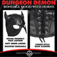 Master Series Dungeon Demon Bondage Hood w/Horns - Black Xr LLC