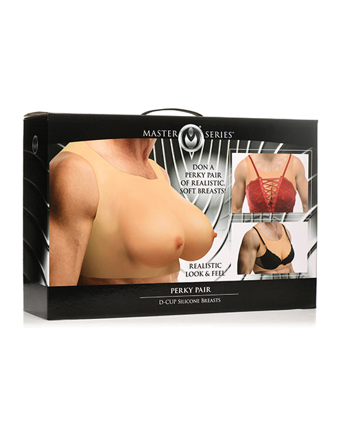 Master Series Perky Pair D Cup Silicone Breasts - Light Xr LLC