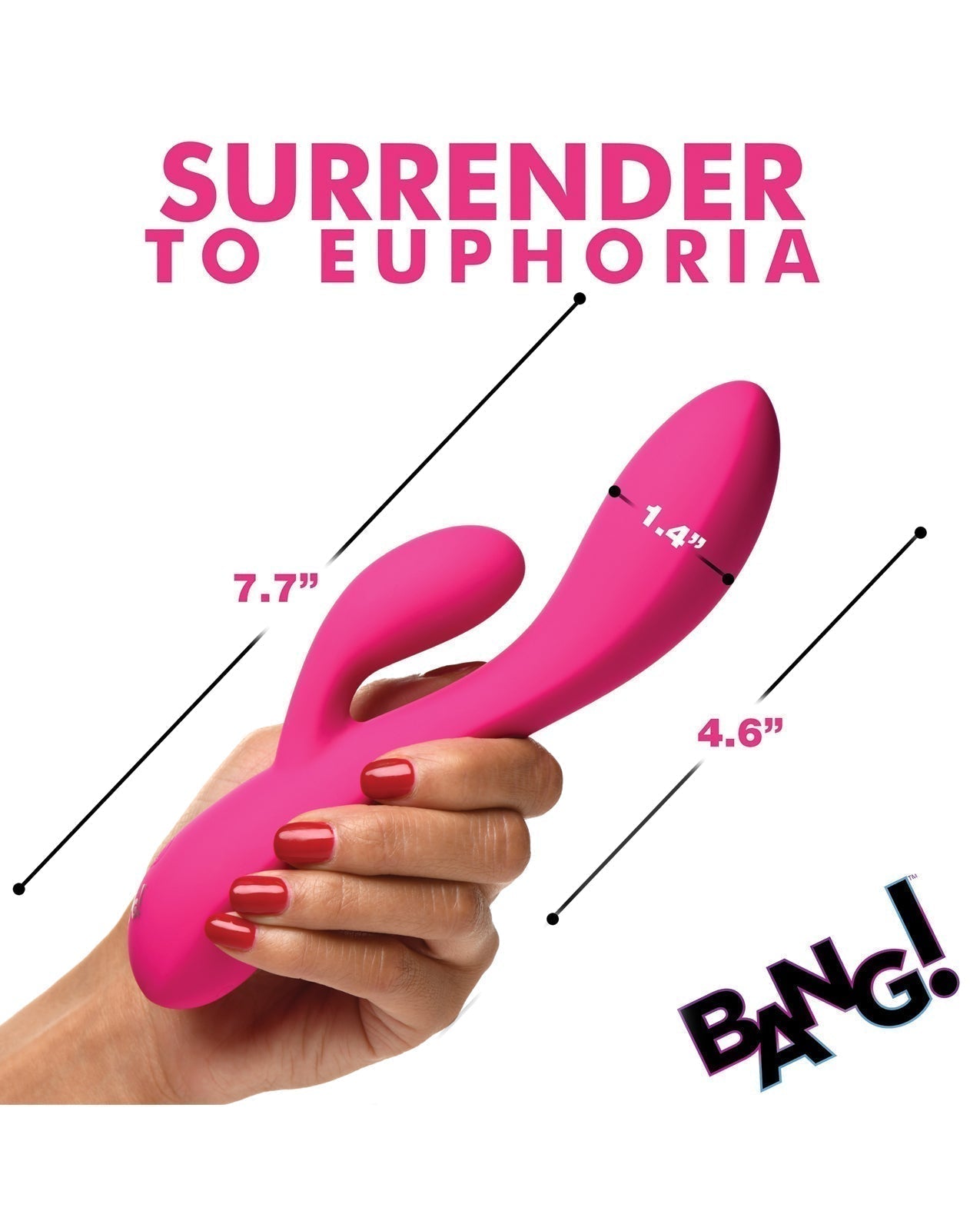 Bang! 10X Flexible Silicone Rabbit - Pink Xr LLC