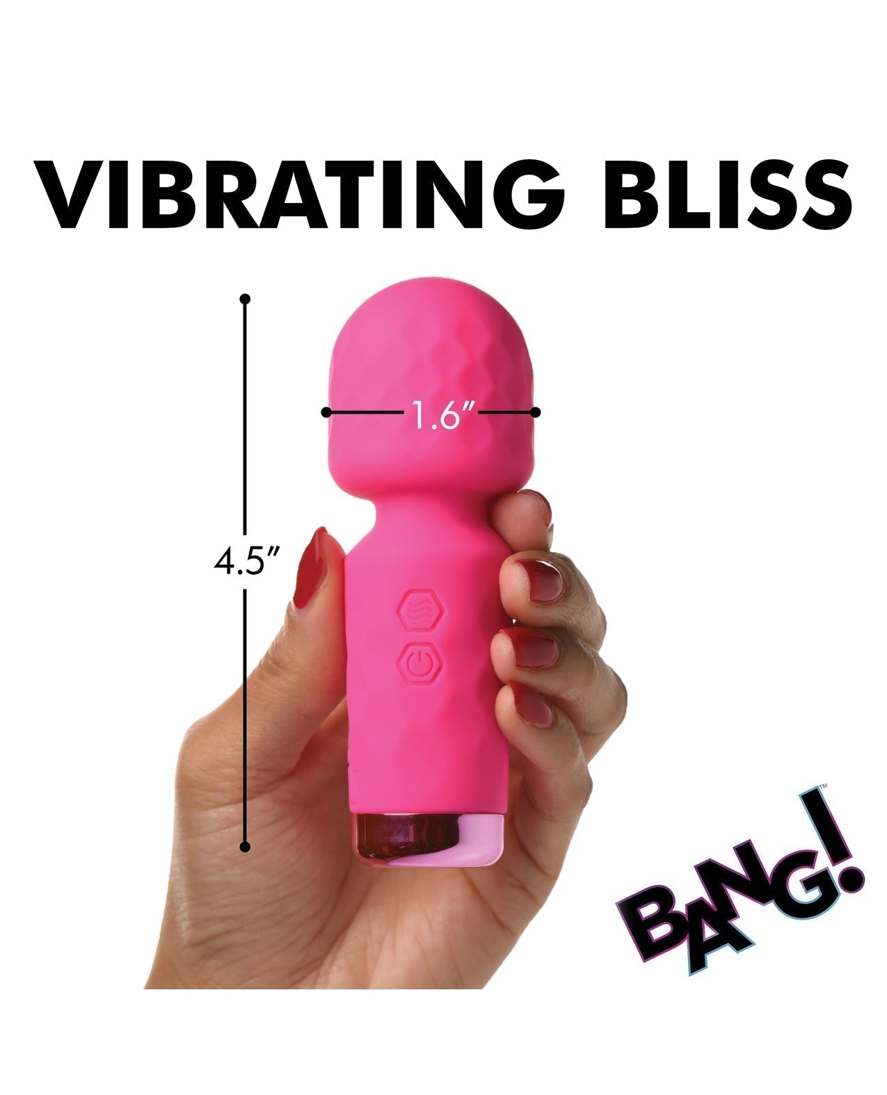 Bang! 10X Mini Silicone Wand - Pink Xr LLC