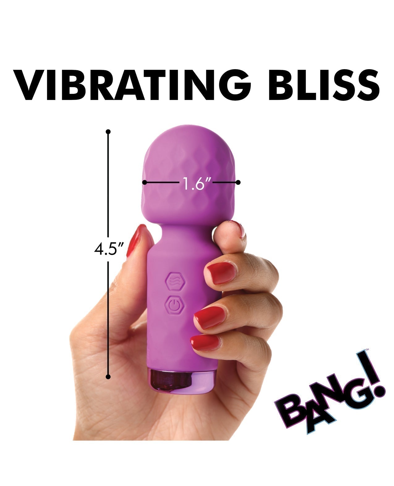 Bang! 10X Mini Silicone Wand - Purple Xr LLC