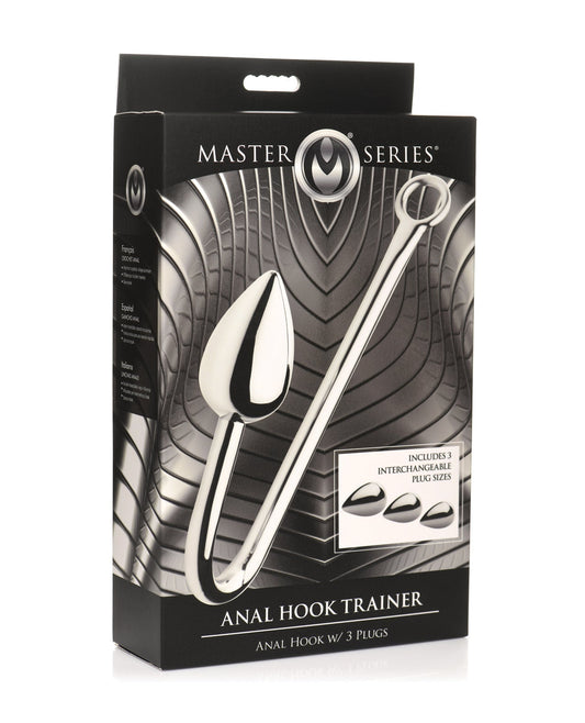 Master Series Anal Hook Trainer w/3 Plugs - Silver Xr LLC