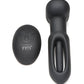 Inmi Bum Flick Flicking & Vibrating Silicone Butt Plug w/Remote - Black