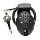 Master Series Lock Down Chastity Cage - Black Xr LLC