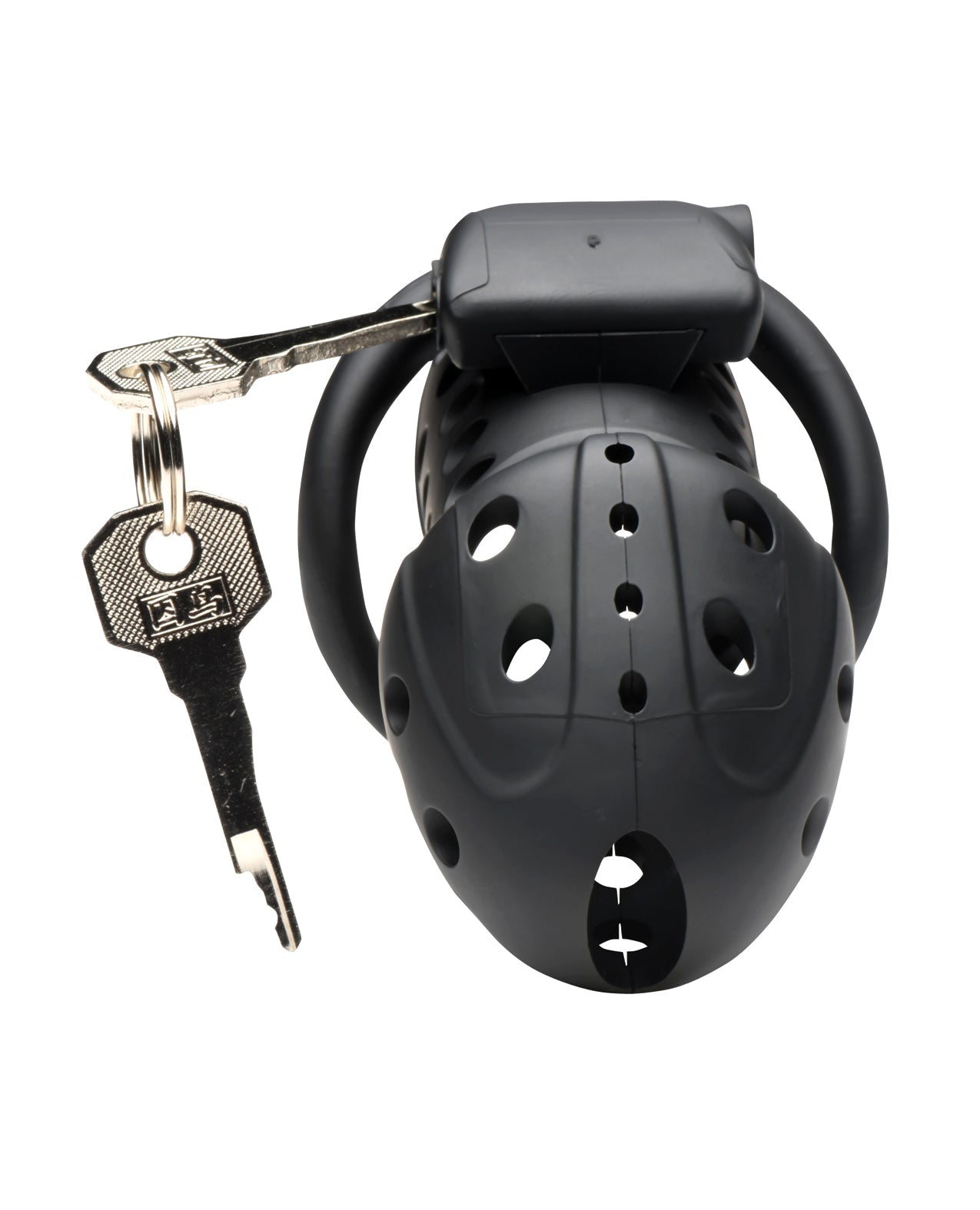 Master Series Lock Down Chastity Cage - Black Xr LLC