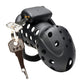 Master Series Lock Down Chastity Cage - Black Xr LLC