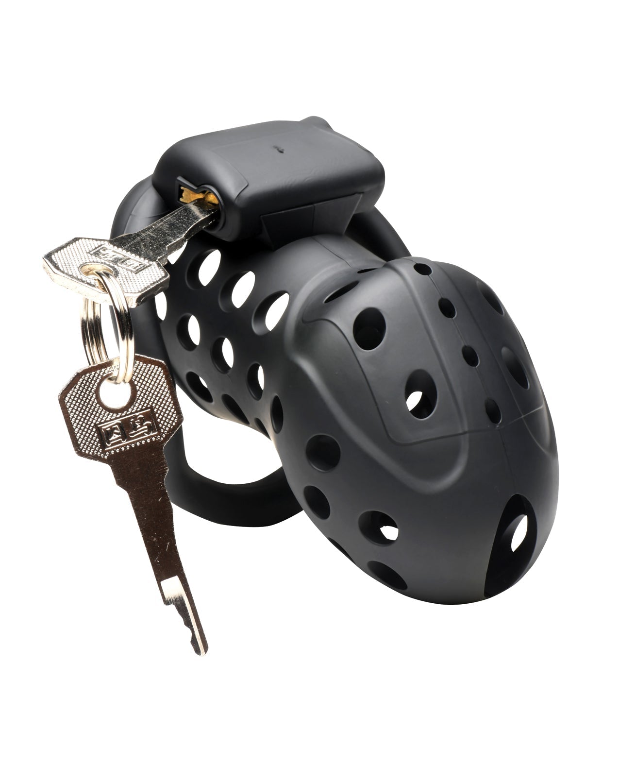 Master Series Lock Down Chastity Cage - Black Xr LLC