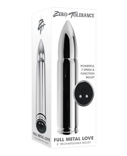 Zero Tolerance Full Metal Love Bullet - Chrome Evolved Novelties INC
