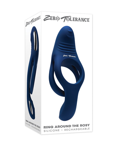 Zero Tolerance Ring Around the Rosy Cock & Ball Vibrator - Blue Evolved Novelties INC