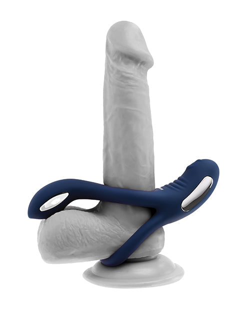 Zero Tolerance Ring Around the Rosy Cock & Ball Vibrator - Blue Evolved Novelties INC