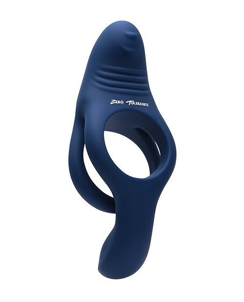Zero Tolerance Ring Around the Rosy Cock & Ball Vibrator - Blue Evolved Novelties INC