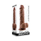 Evolved 8" Big Dildo | Realistic Dildo with Balls | Waterproof Dark Suction Cup Dildo