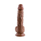 Evolved 8" Big Dildo | Realistic Dildo with Balls | Waterproof Dark Suction Cup Dildo