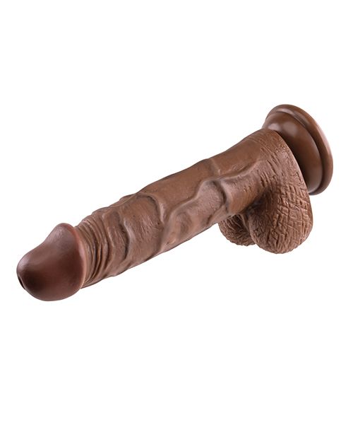 Evolved 8" Big Dildo | Realistic Dildo with Balls | Waterproof Dark Suction Cup Dildo