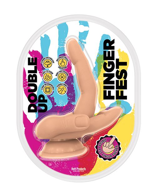 Finger Fest Double Up Dildo - Flesh Hott Products