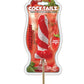 Cock Tailz Liquor Flavored Pecker Pops - Strawberry Mojito Red/White Stripe Hott Products