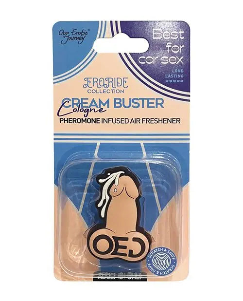 EroRide Cream Buster Pheromone Infused Air Freshener - Cologne Our Erotic Journey