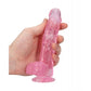 Shots RealRock Realistic Crystal Clear 6" Dildo w/Balls - Pink