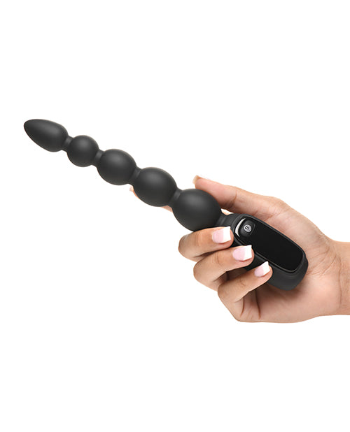 Bang! Digital Silicone Anal Beads - Black 665 INC