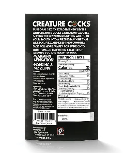 Creature Cocks CC Bj Pops! - Cooling Spearmint Xr LLC